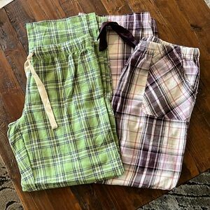 Lot of 2 pajama pants M